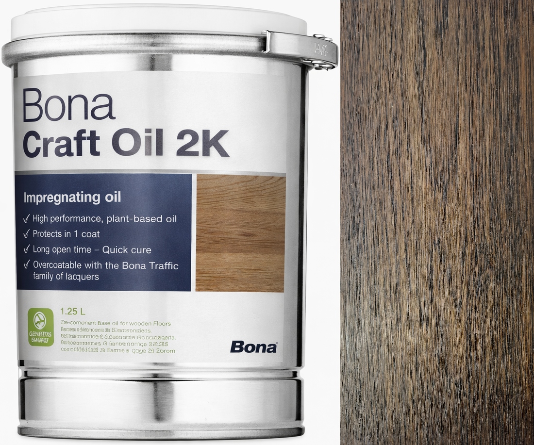Bona Craft Oil 2K Graphite Grafit 1,25L ochranný olej na dřevěné podlahy