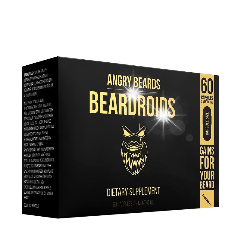Angry Beards Beardroids kapsułki na porost brody