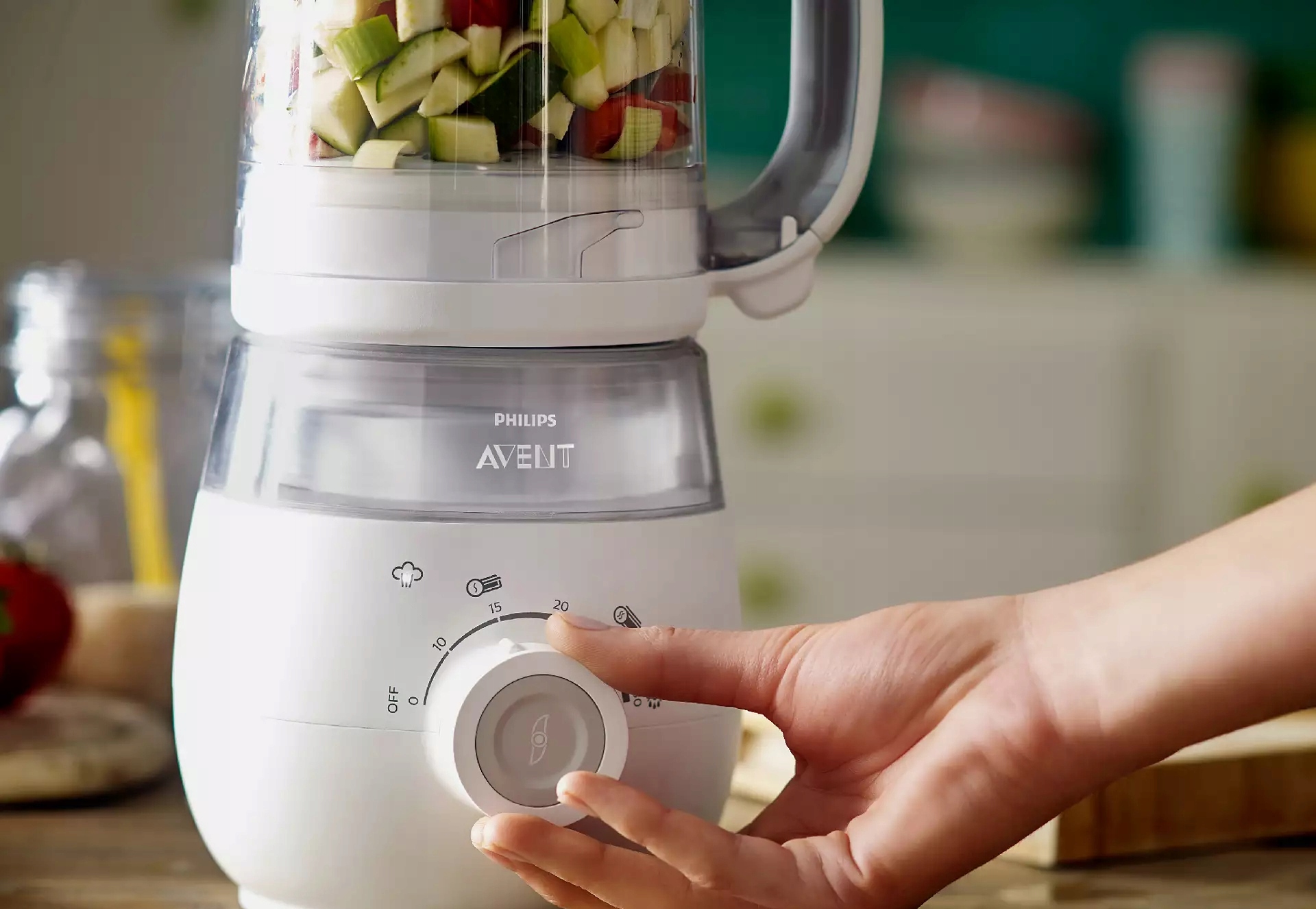 PHILIPS AVENT SCF883/01 4w1 parowar mikser 1000ml Stan opakowania oryginalne
