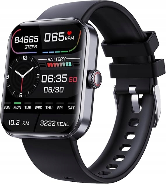 Smartwatch Shirem Track Pro 2.0 – Opaska Fitness z Pulsometrem, Wodoodporna