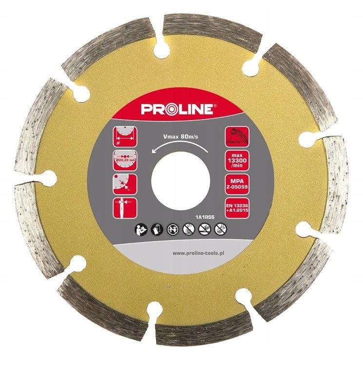 

Segmentowa Tarcza Diamentowa Proline 125x2.2x7.5MM