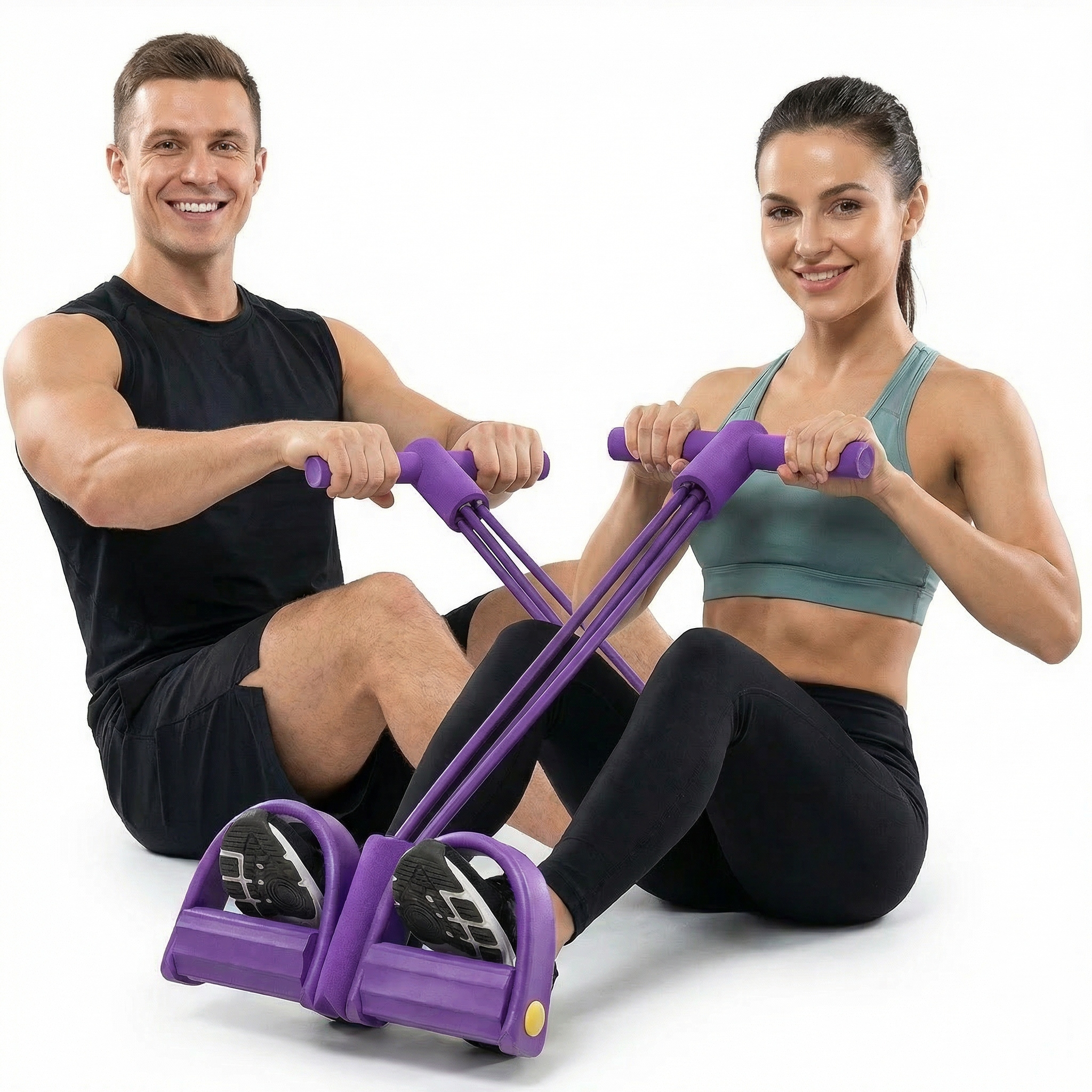 GUMA OPOROWA EKSPANDER DO ĆWICZEŃ W DOMU DLA KOBIET TRENING UD NÓG RAMION