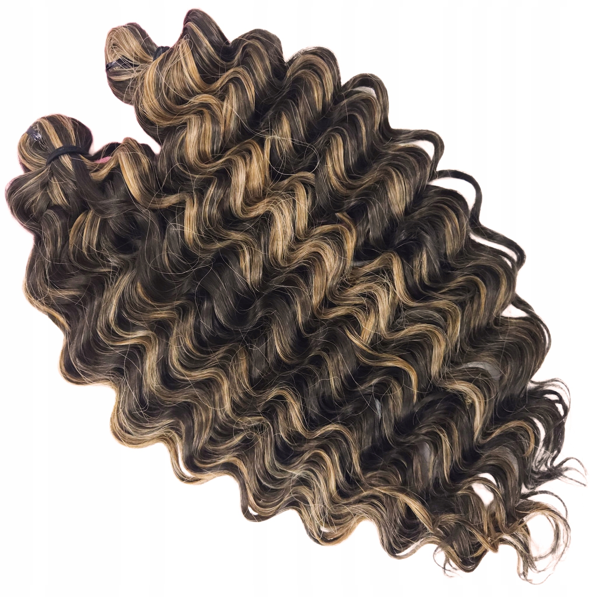 Syntetické vlasy Afroloki Ultra Deep Wave Pro Ombre Balejáž Bronz 35 cm 200 g