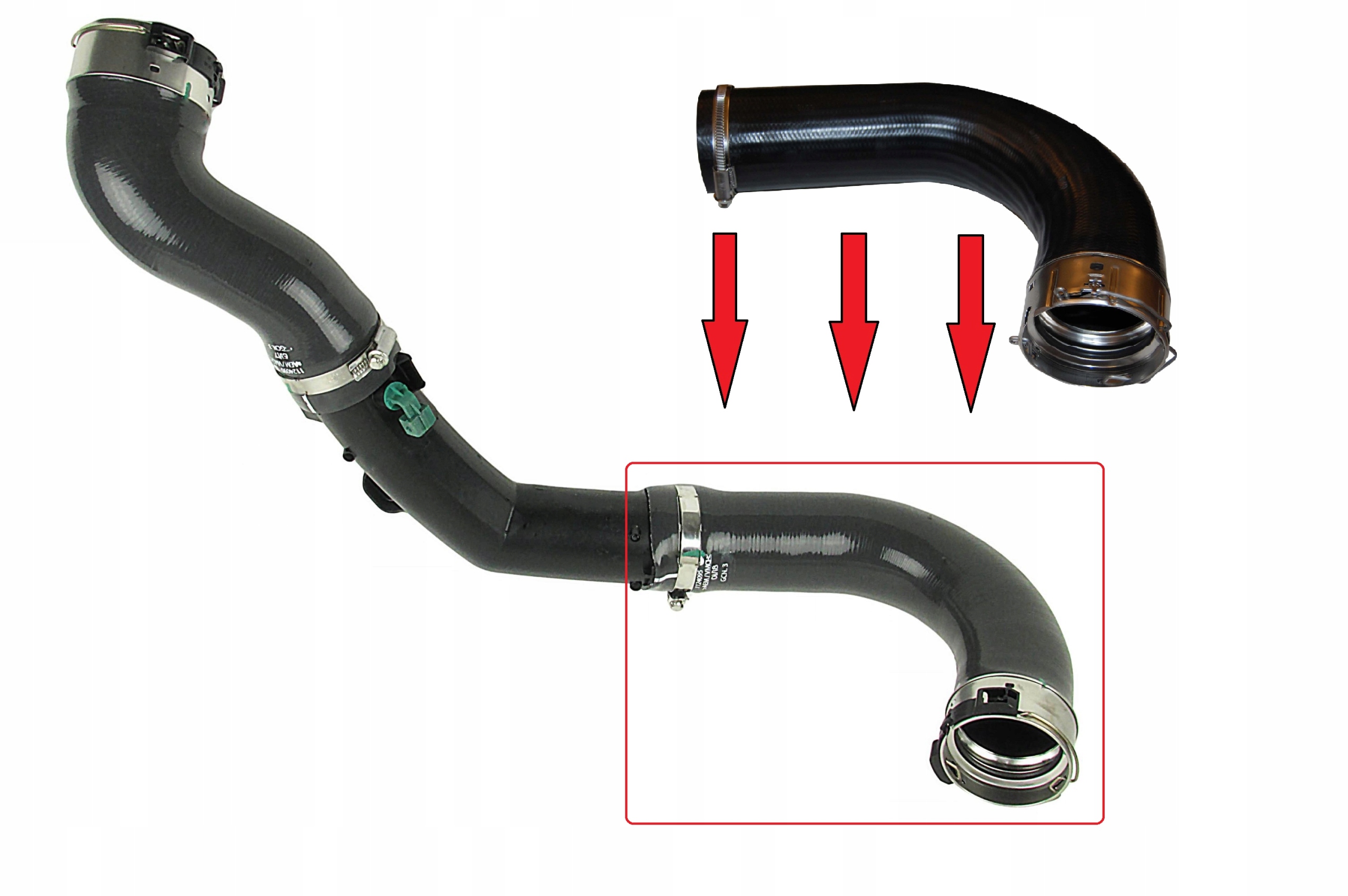 144600588R, 1124095 - ШЛАНГ ТУРБО ИНТЕРКУЛЕРА OPEL MOVANO B 2.3 CDTI