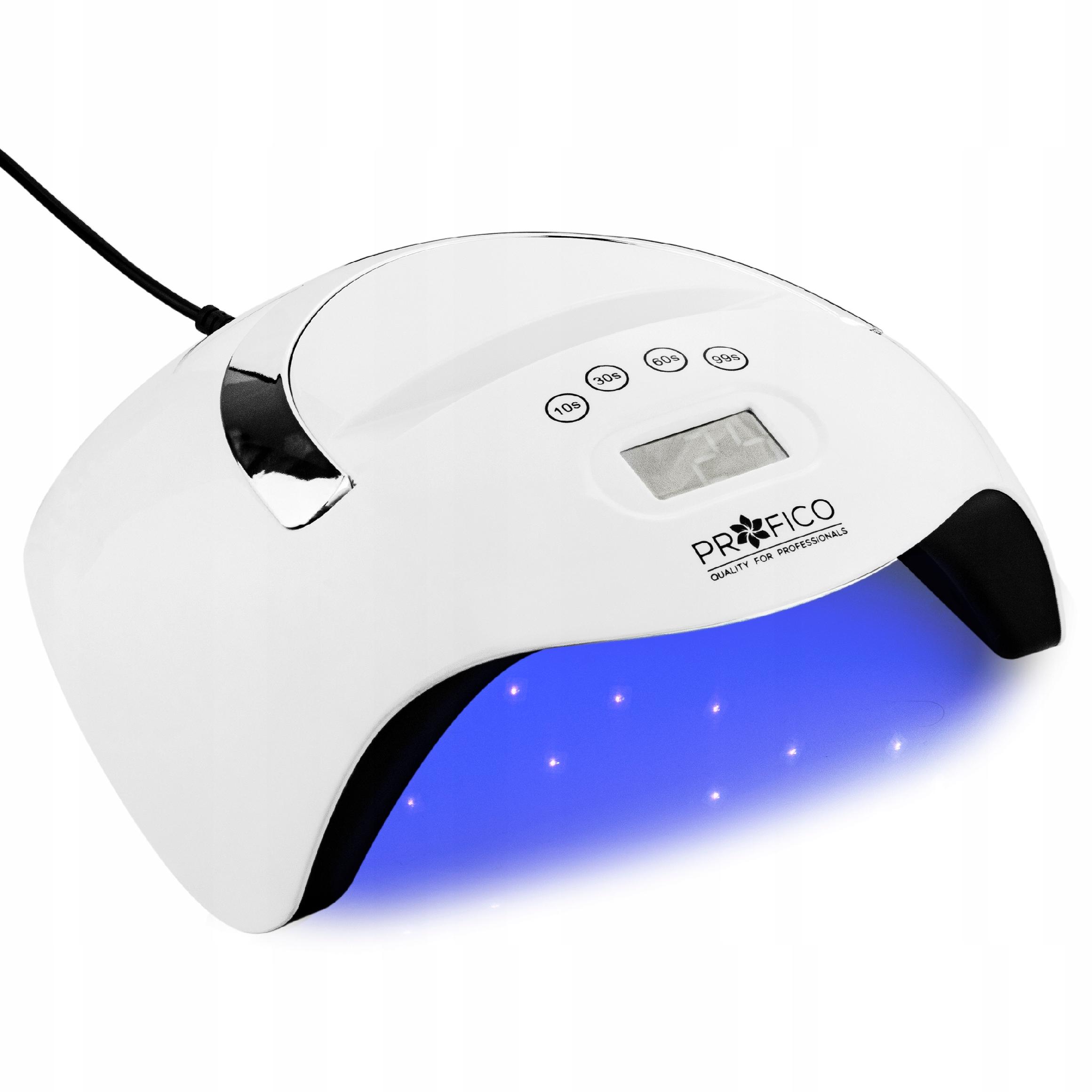 Lampa PROFICO do Manicure Pedicure V9 168W UV LED do Paznokci Biała Rodzaj LED+UV
