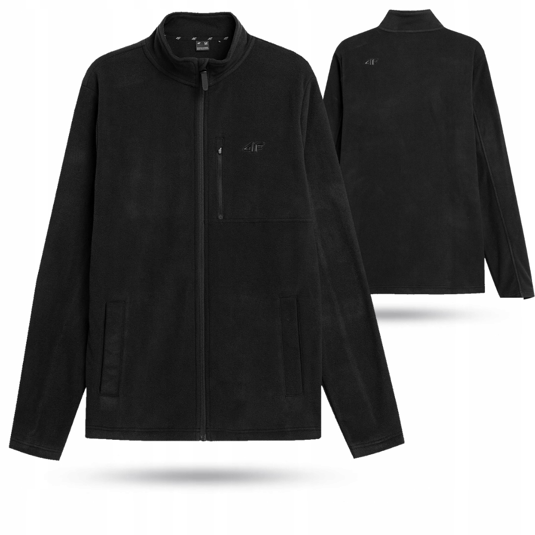 4F Pánská Sportovní Mikina Mikina Se Stojáčkem Černá