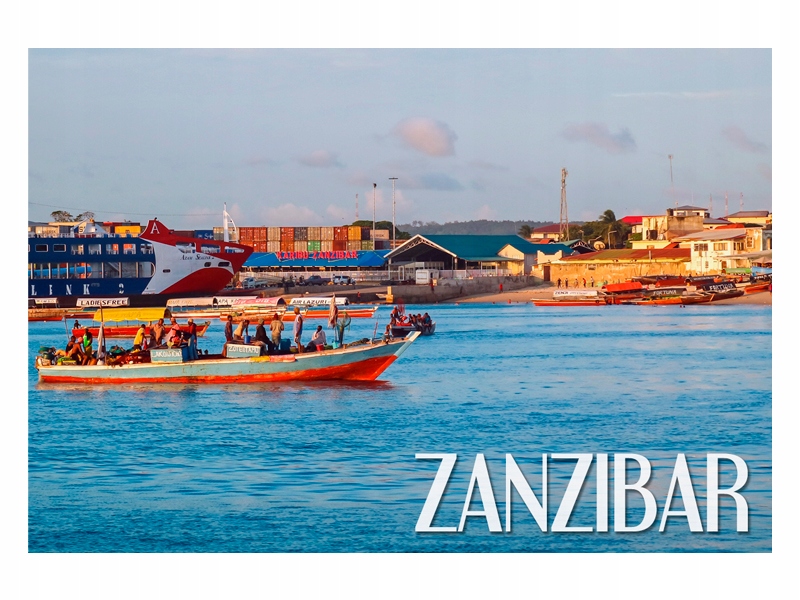 

Zanzibar Miasto Wyspa Magnes na lodówkę
