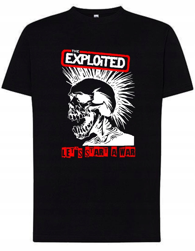 KOSZULKA THE EXPLOITED LET`S START A WAR CZARNA