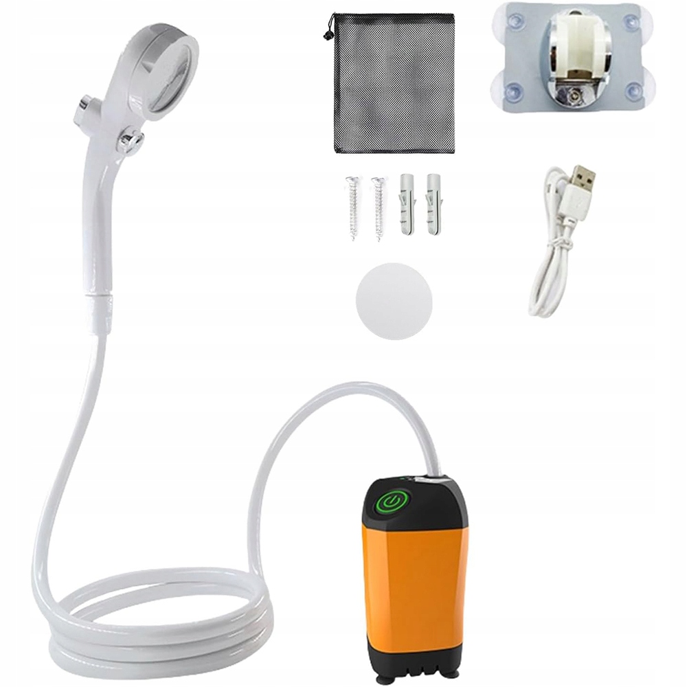 Kempingová turistická sprcha Usb Akumulátor 4800 mAh Elektrická pumpa