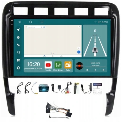 Rádio Navigace Porsche Cayenne 2002-2012 Carplay Android Auto 8/256GB Sim
