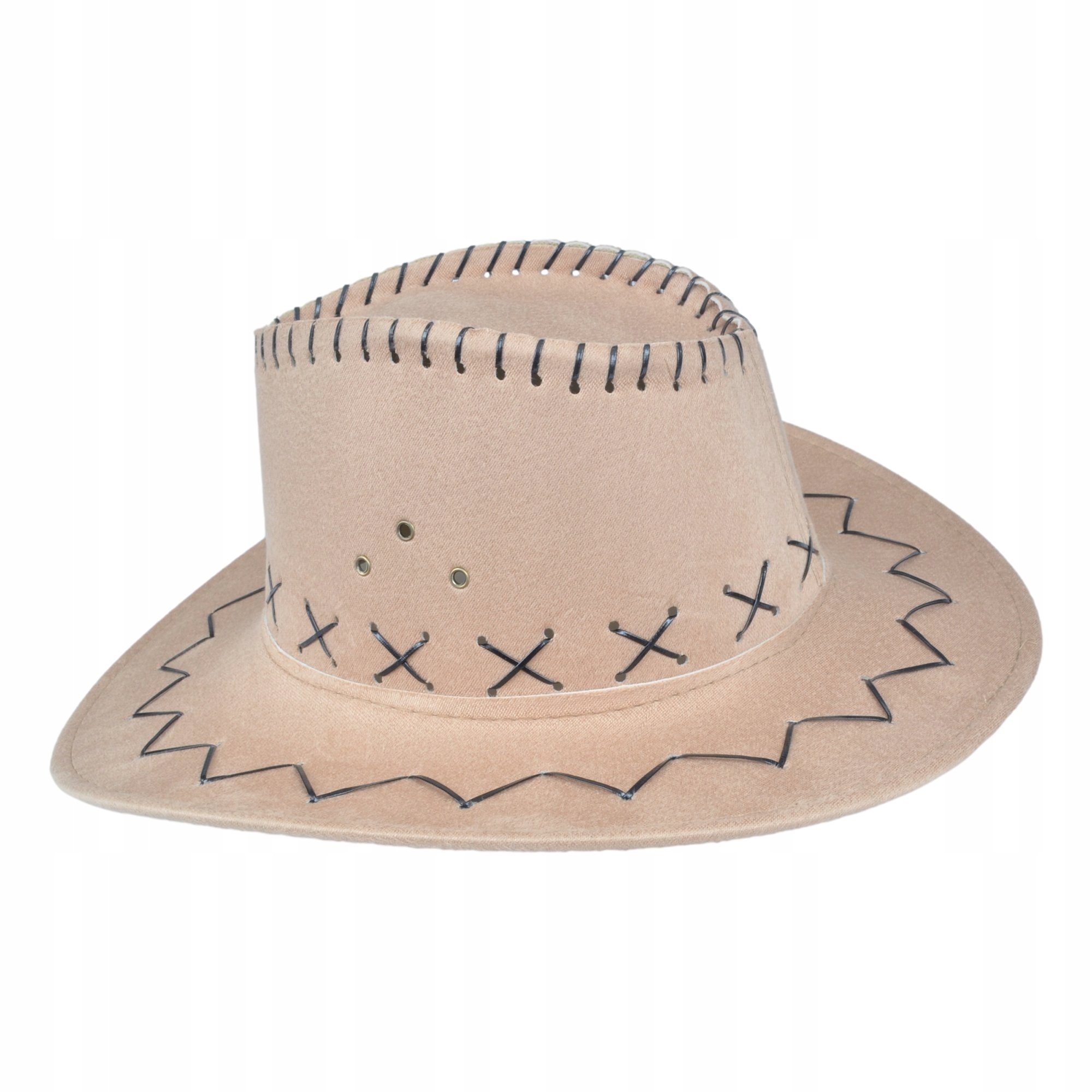 KAPELUSZ KOWBOJSKI WELUR WESTERN MĘSKI DAMSKI UNISEX LATO Marka inna