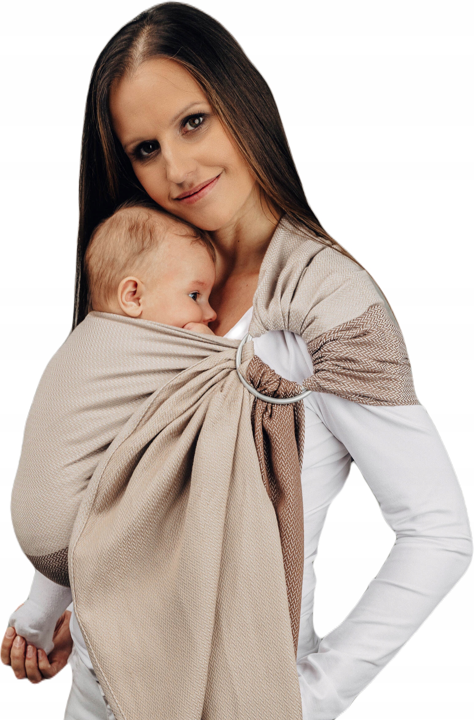 Chusta kółkowa LennyLamb - Baby Caffe Latte