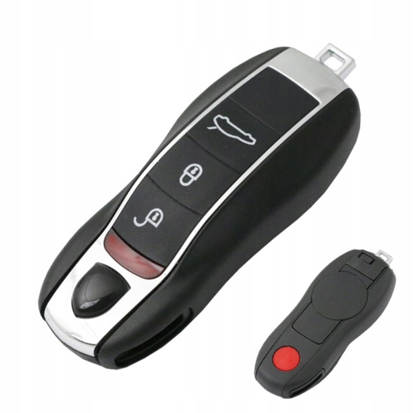 Dálkové Ovládání Porsche Cayenne Klíček Klíč 3 Tlačítka Panic HU66 Nový