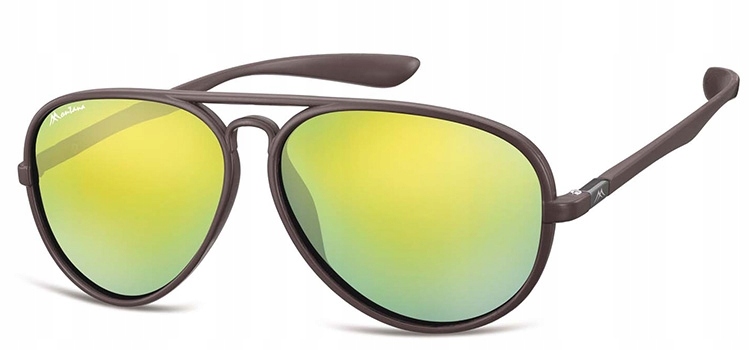 

Idealne Aviator Pilotki brązowe - Okulary Montana