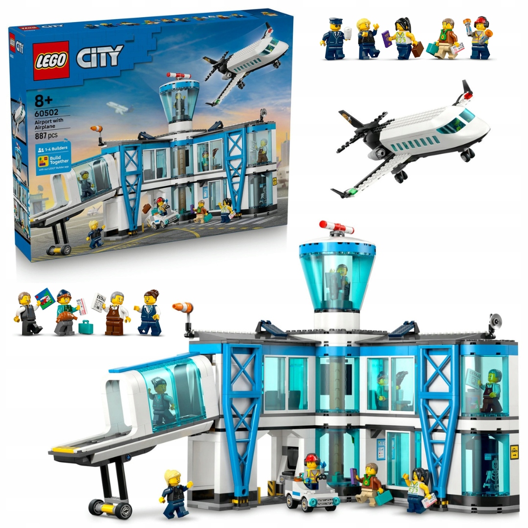 Lego 60502 City Letiště s letadlem Sada pro malé cestovatele