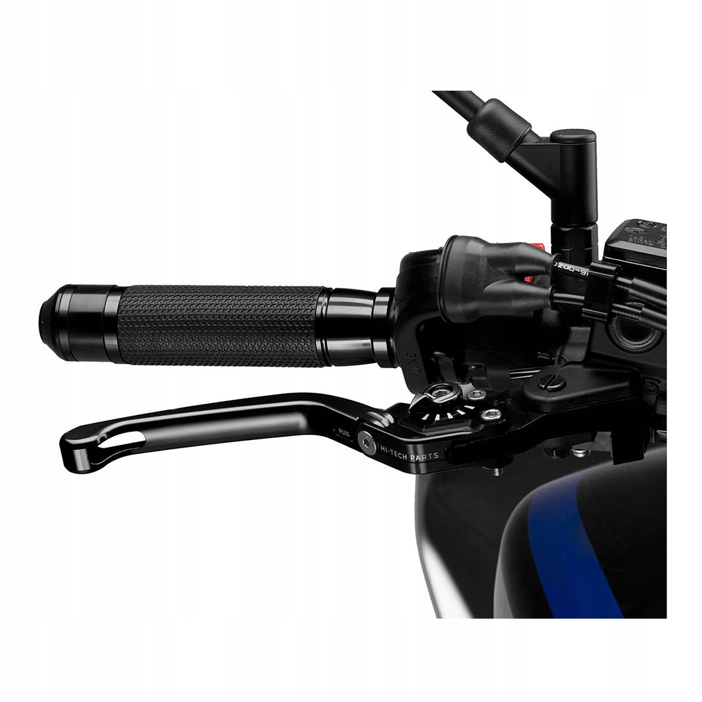 Sportowe dźwignie klamki PUIG łamane 160mm czarne Kolor czarny