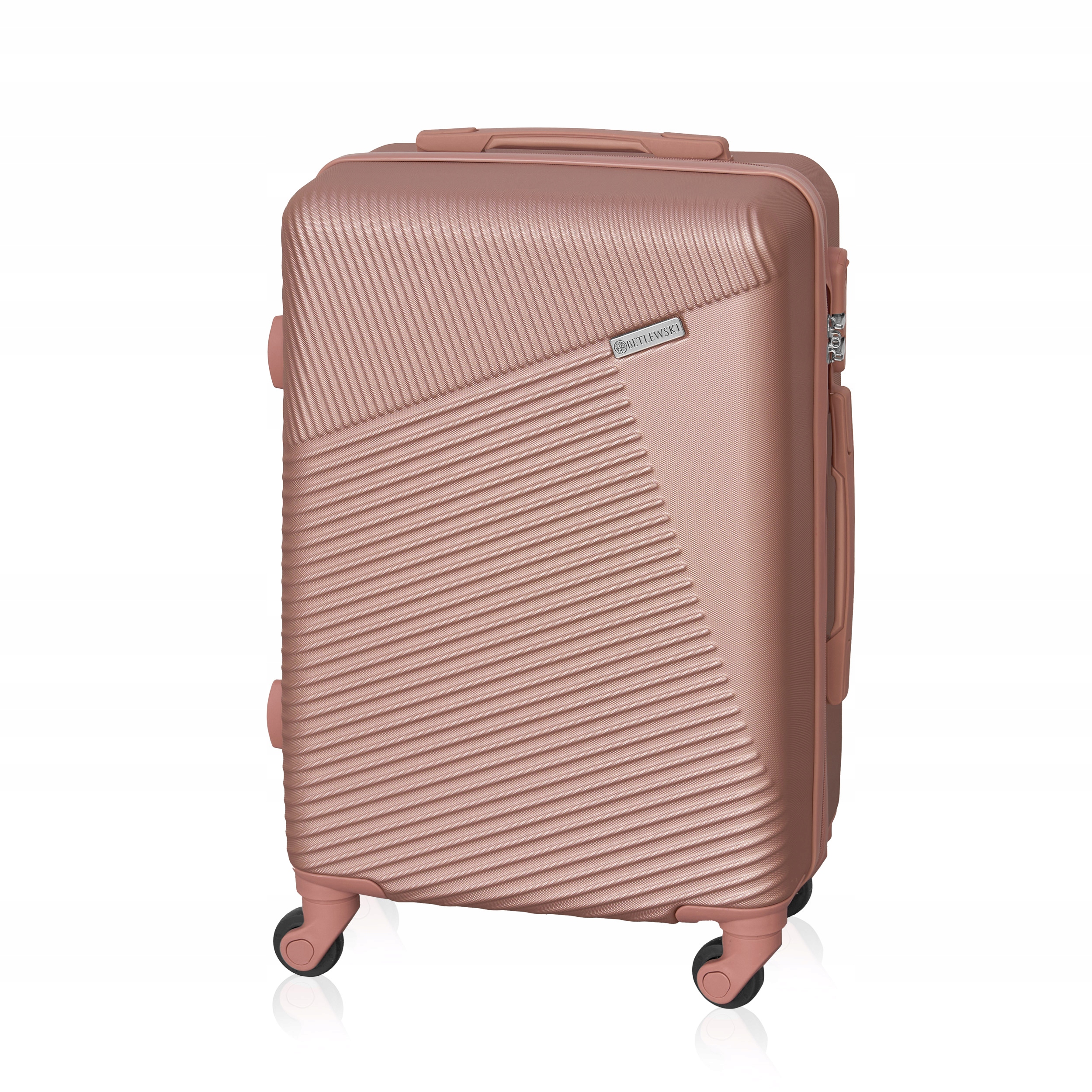 Betlewski Nieduża Walizka kabinowa na kółkach bezpieczny zamek na szyfr