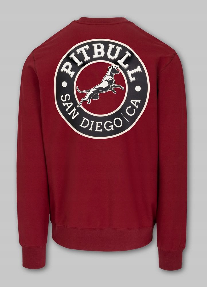 Pánská Mikina Pitbull Klasická Mikina Crewneck s potiskem San Diego Ca