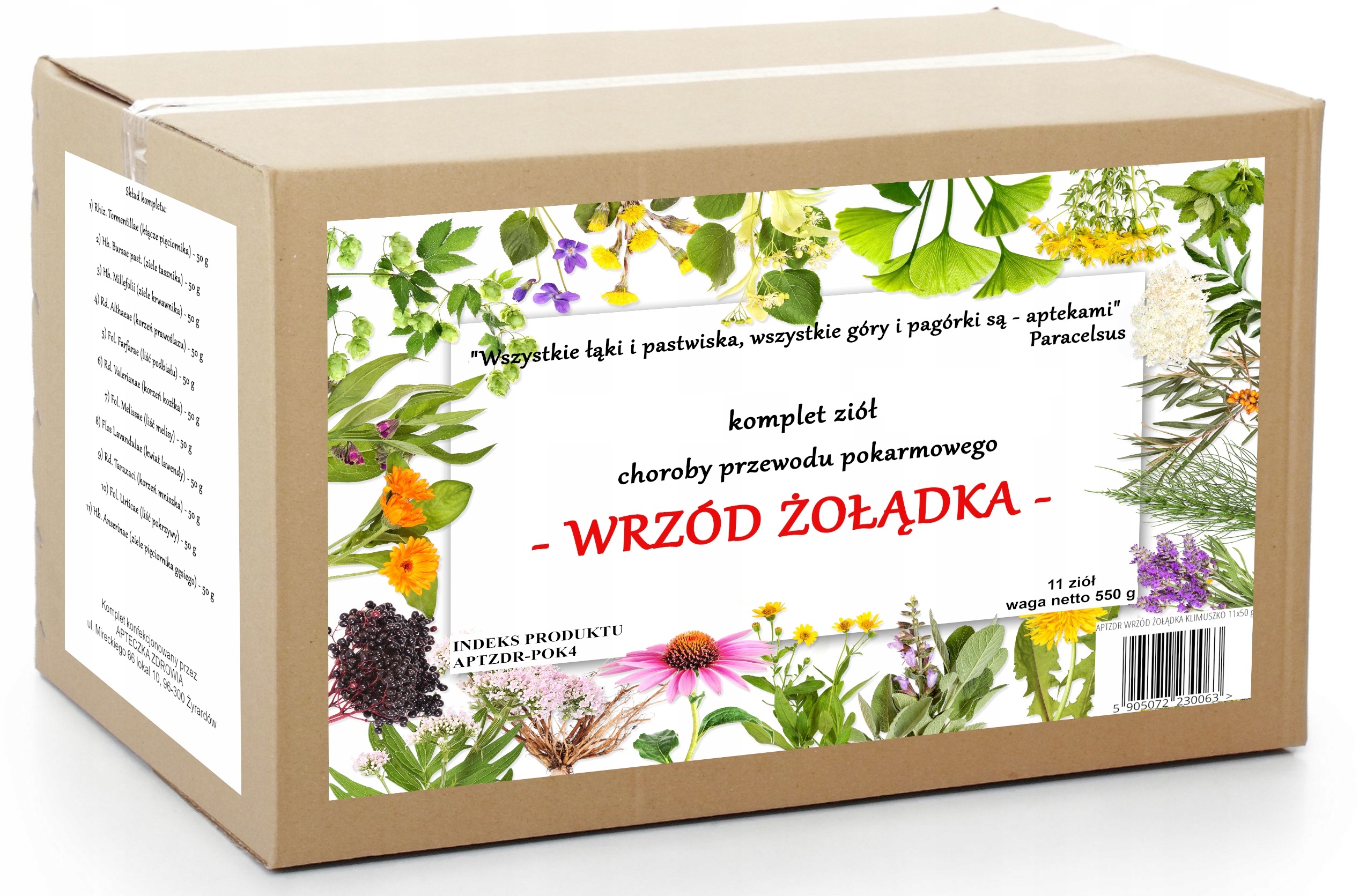 Wrzód Wrzody Żołądka zioła na chorobę wrzodową 550 g tradycyjna receptura