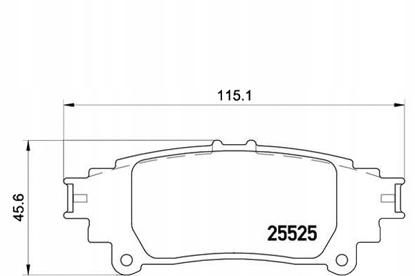 Brembo Brzdové Destičky Lexus GS250 12- Zadní Asistent řidiče #28