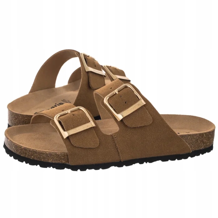 Dámské boty Nazouváky Tamaris Koniakové 1-27503-42 Cognac Nubuc Hnědé