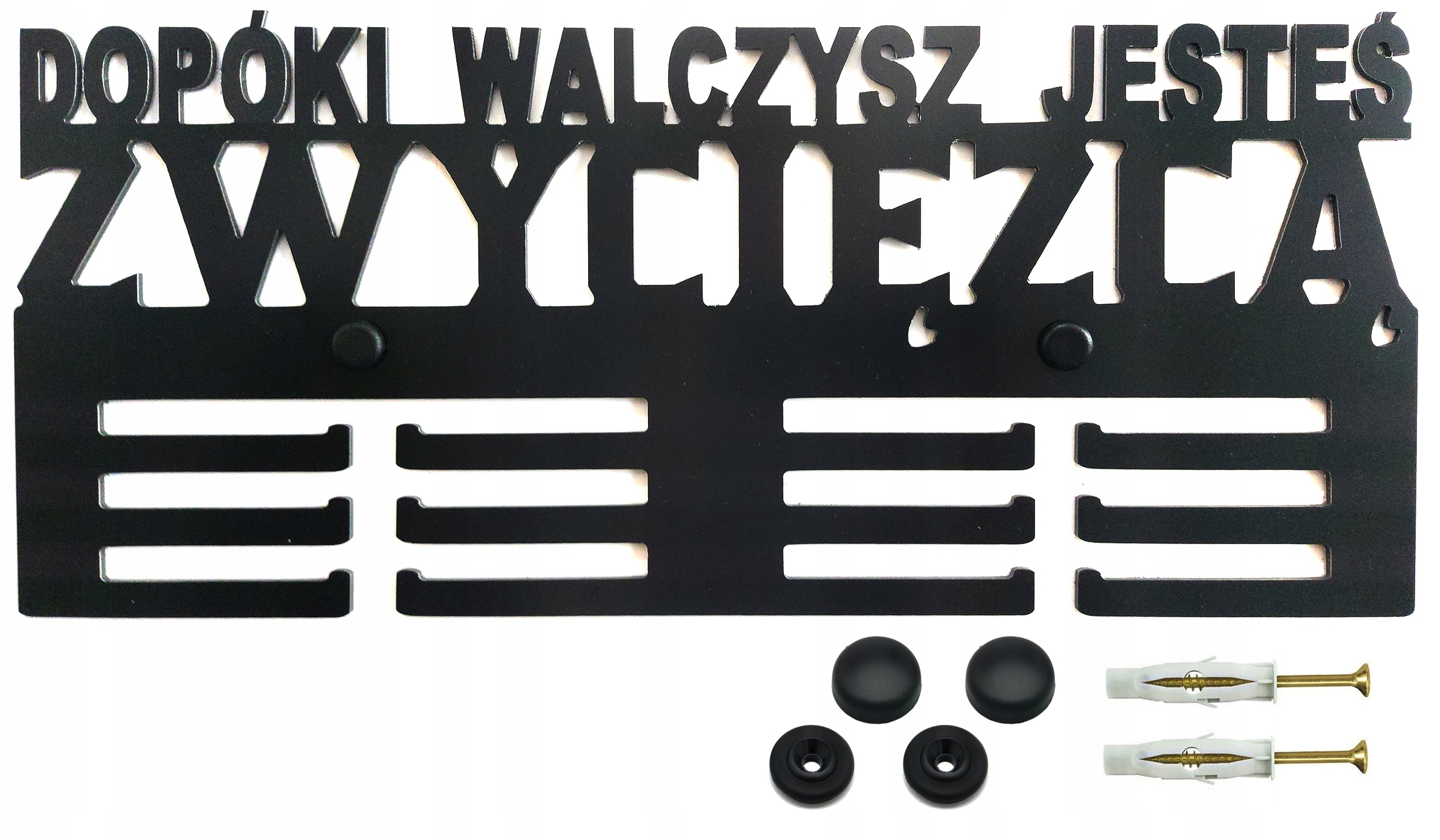 

Wieszak na medale ścienny Dopóki Walczysz 40cm