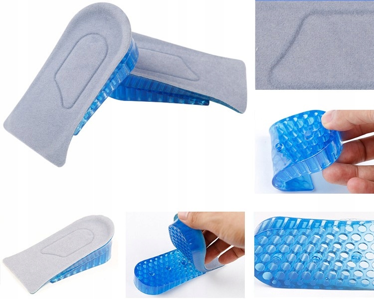 ŻELOWE PODWYŻSZAJĄCE PODPIĘTKI DO BUTÓW 2 WARSTWY Marka HSBB