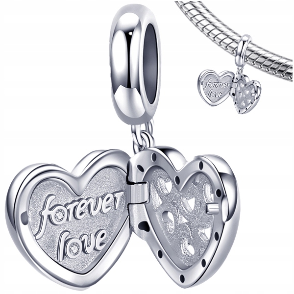 

Charms Serce Otwierane Love koralik srebro pr 925
