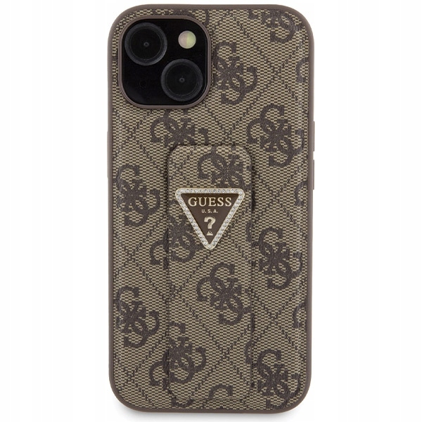 Pouzdro Guess pro iPhone 15, obal zadní kryt kryt se stojánkem na zadní straně pouzdra