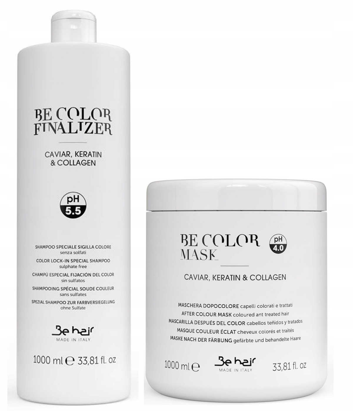 Litrový Šampon Maska Be Hair Be Color Finalizer 3C Kompletní Ochrana Barvy