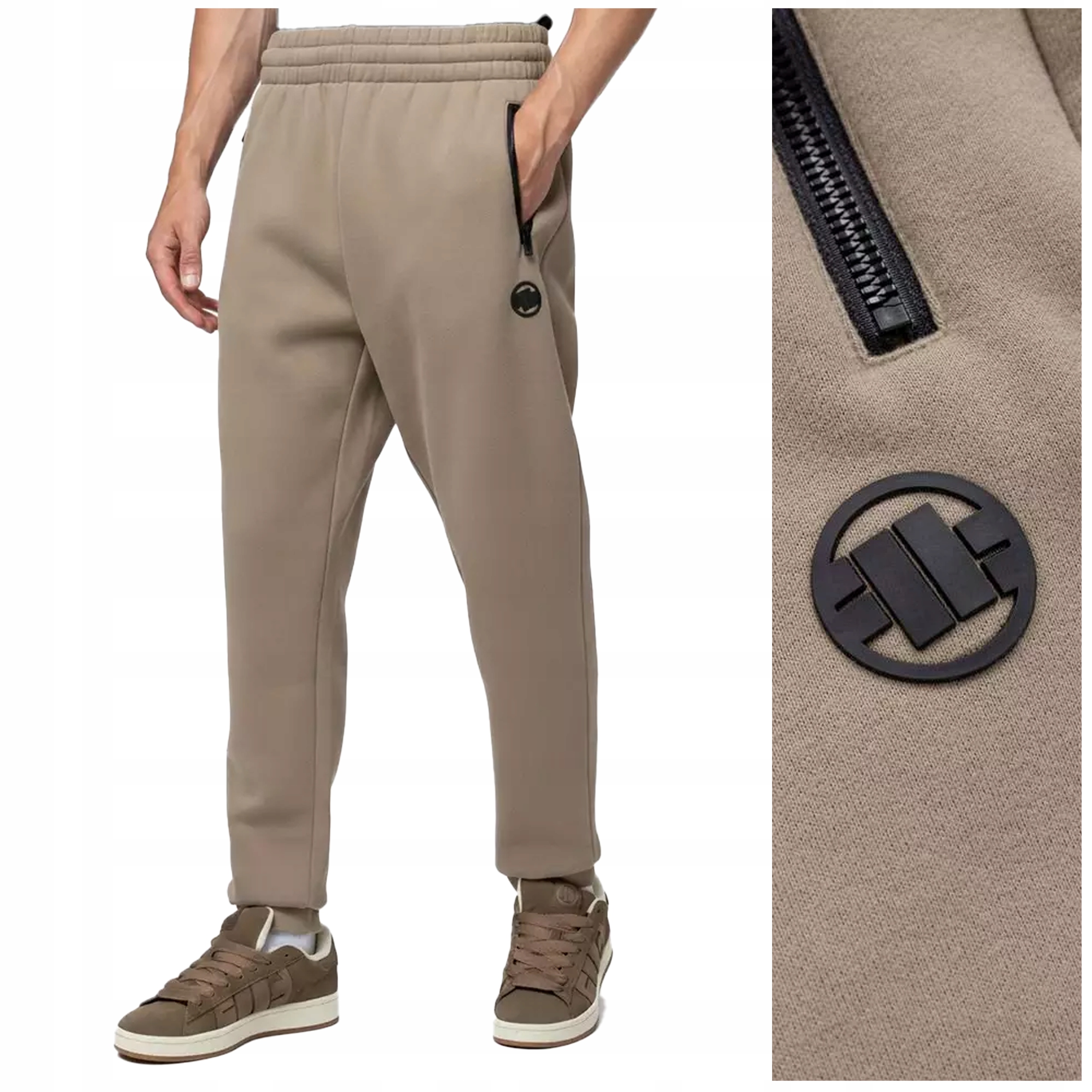 Dresové kalhoty Pit Bull „Hatton“ – vel. M, pískové