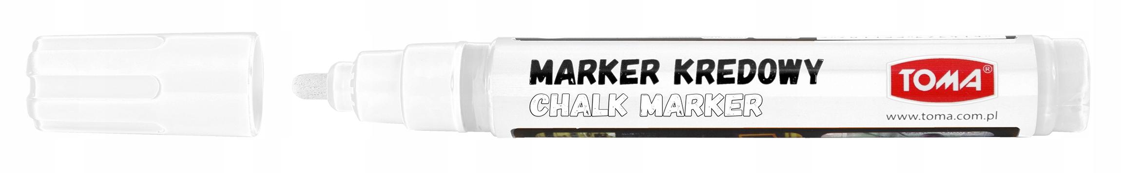 

Marker kredowy biały Toma TO-292 ścierane na mokro