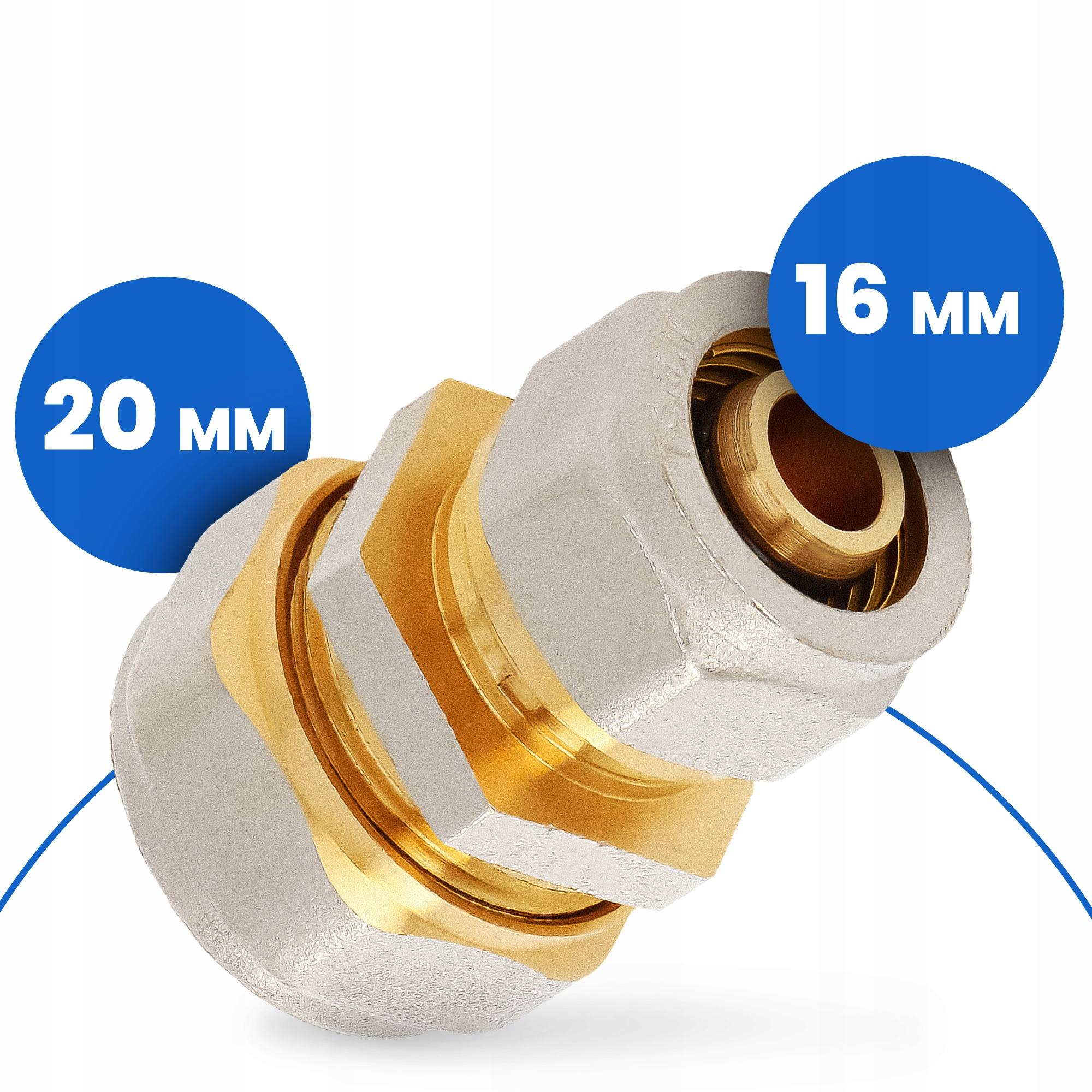 Złączka PEX 20x16 mm SKRĘCANA Nypel Mufa Łącznik Złącze Skrętna Prosta Rury Zastosowanie inne