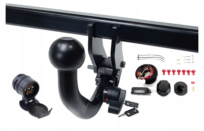 WYPINANY HAK HOLOWNICZY+MODUŁ FIAT DOBLO2 II 2010+ Uciąg 1500 kg