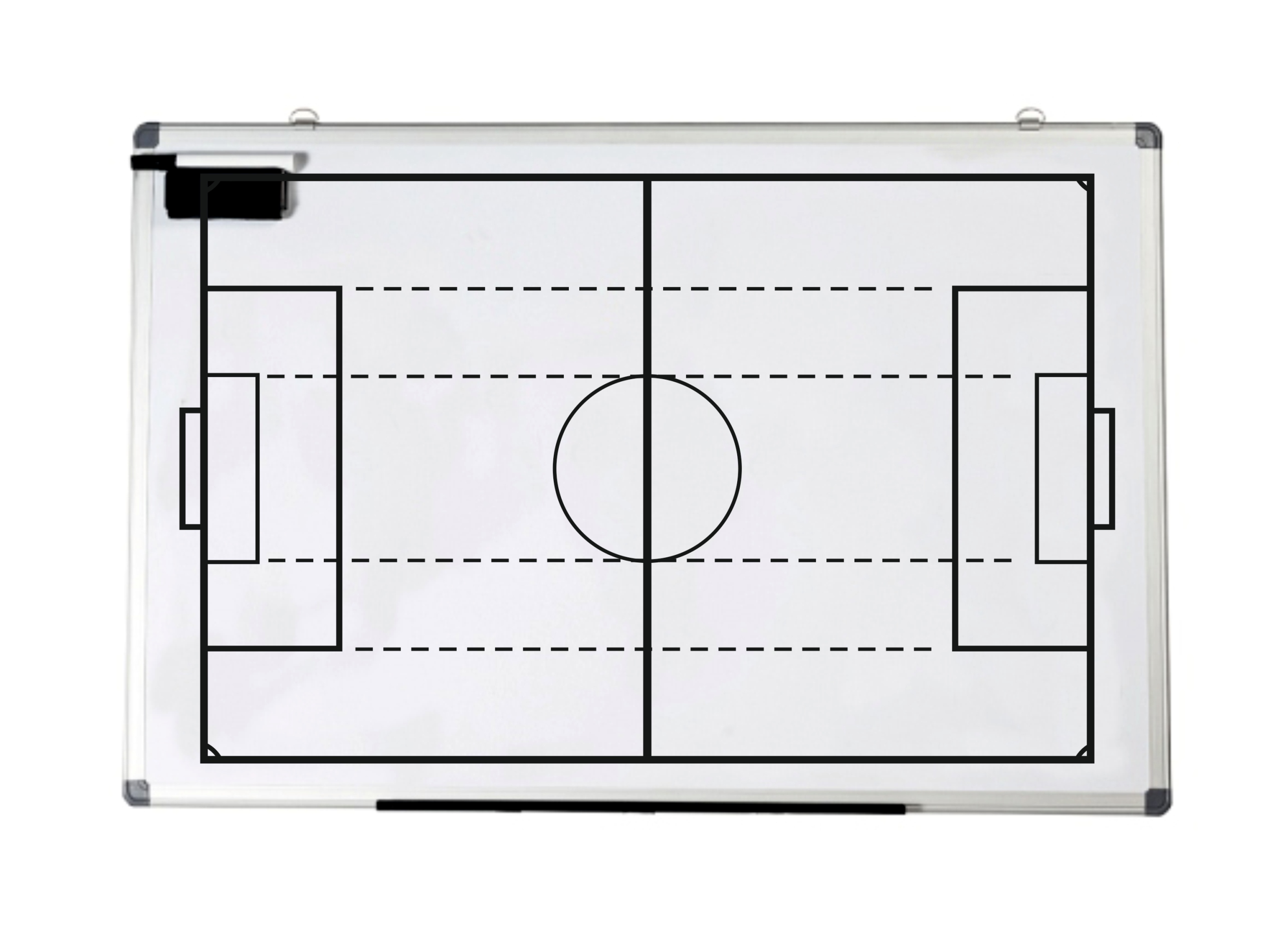 Taktická magnetická trenérská tabule s fotbalovou zónou 60 x 90 cm