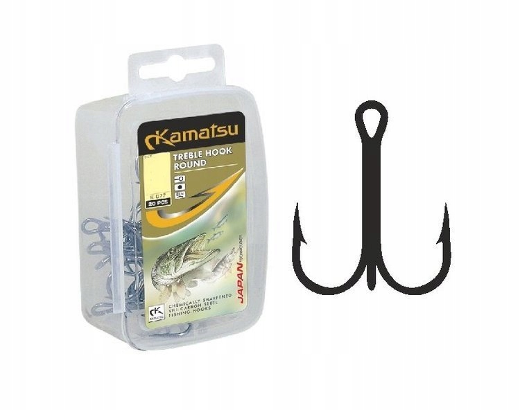 

20szt. Kotwice Treble Hook Round hak nr.3 Kamatsu