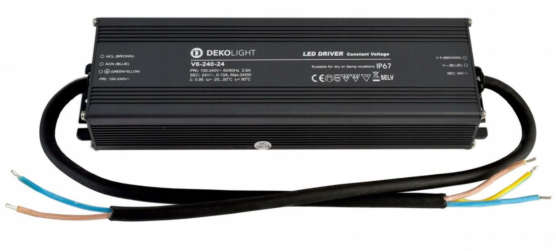 Light Impressions Deko-Light napájení Ip, CV, V6-240-24 konstantní napětí 0