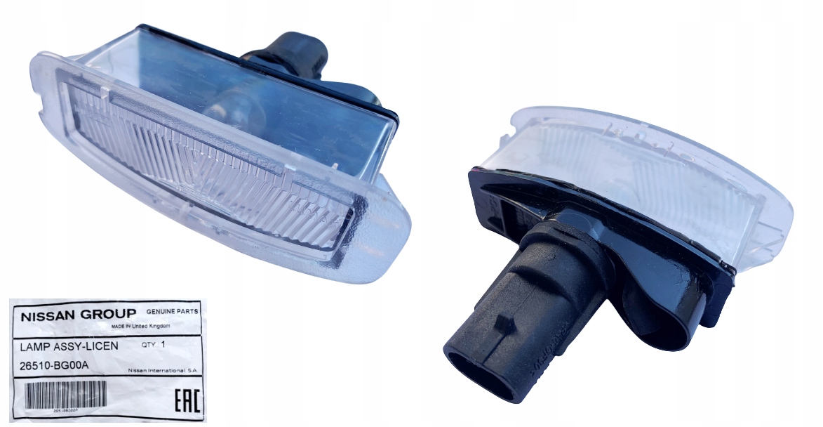 26510-BG00A - NISSAN MICRA K12 03-лампа номерного знака OE