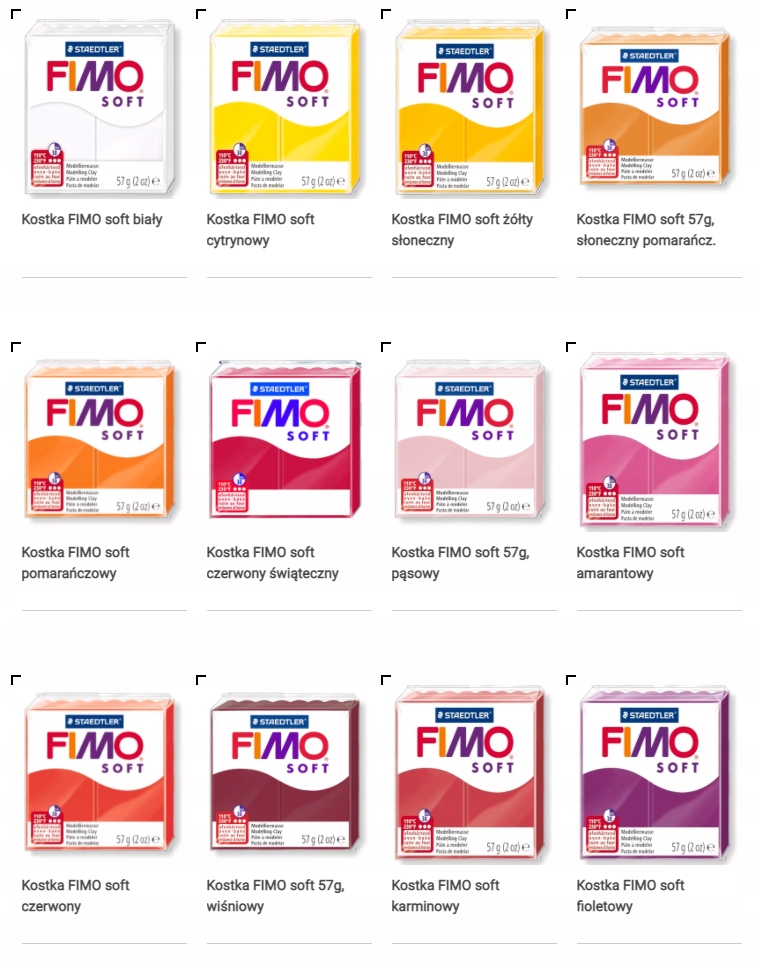 Modelina FIMO soft 57g - 10 cytrynowy Kod producenta MASA PLASTYCZNA FIMO STEADTLER 8020-10