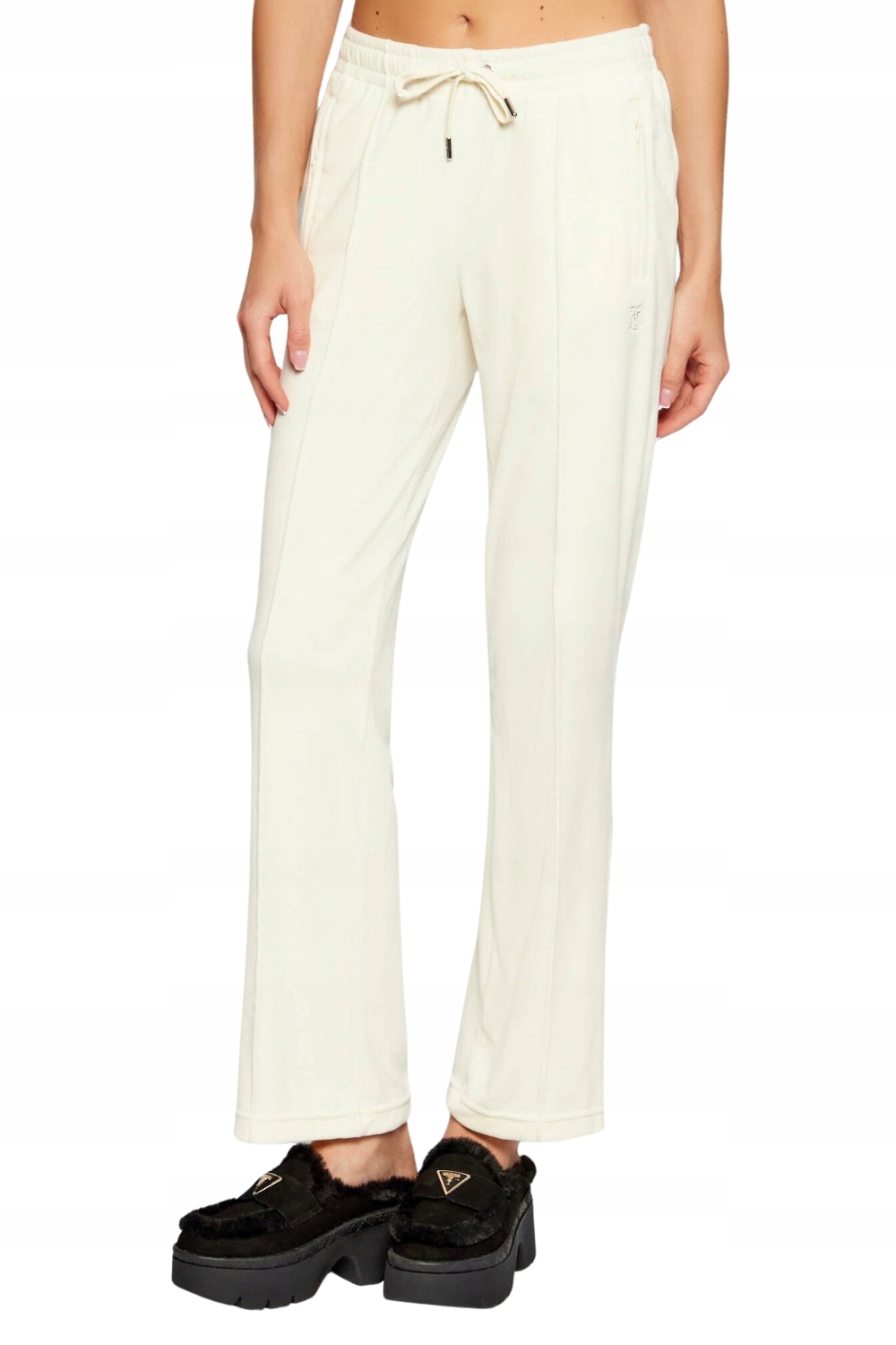 Juicy Couture Krémové dámské tepláky se zirkony Tina Xs
