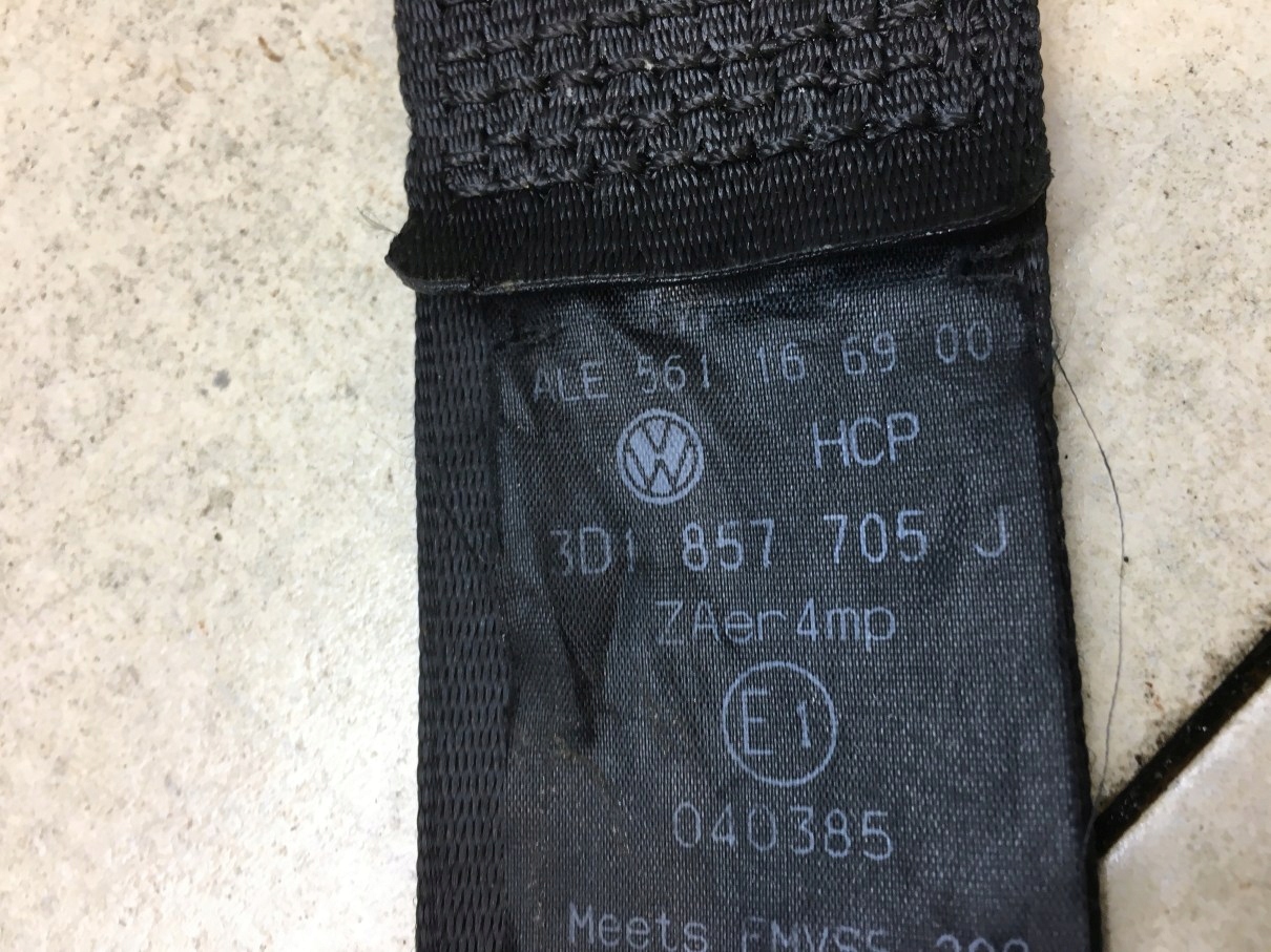 tension belt safety left front PHAETON 3D1857705J