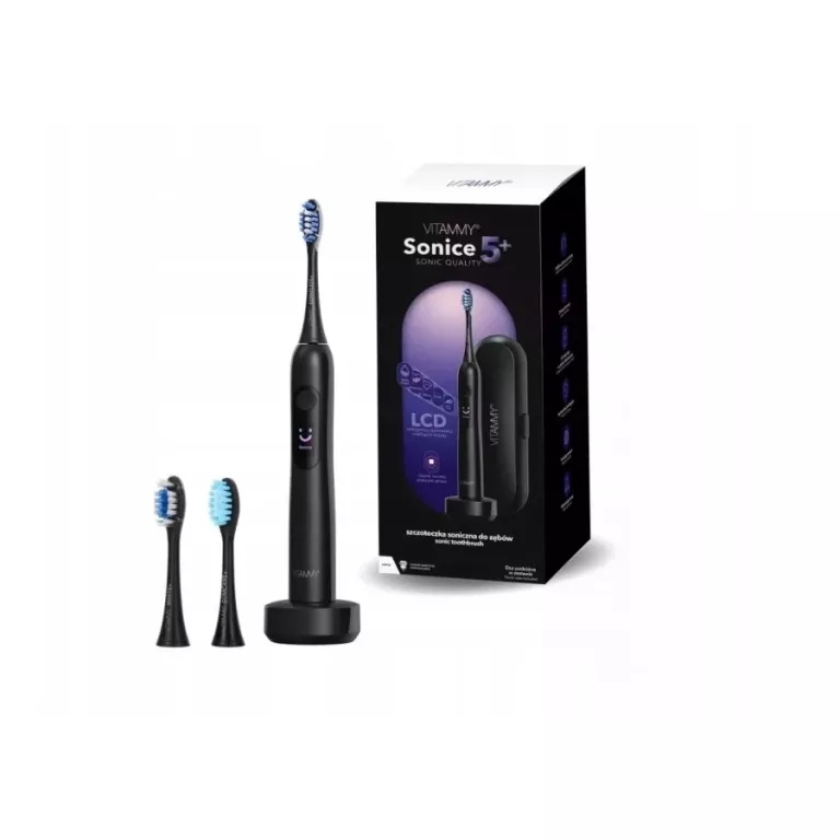 Vitammy Sonice 5+ Black Szczoteczka Soniczna Do Zębów, 5 Trybów