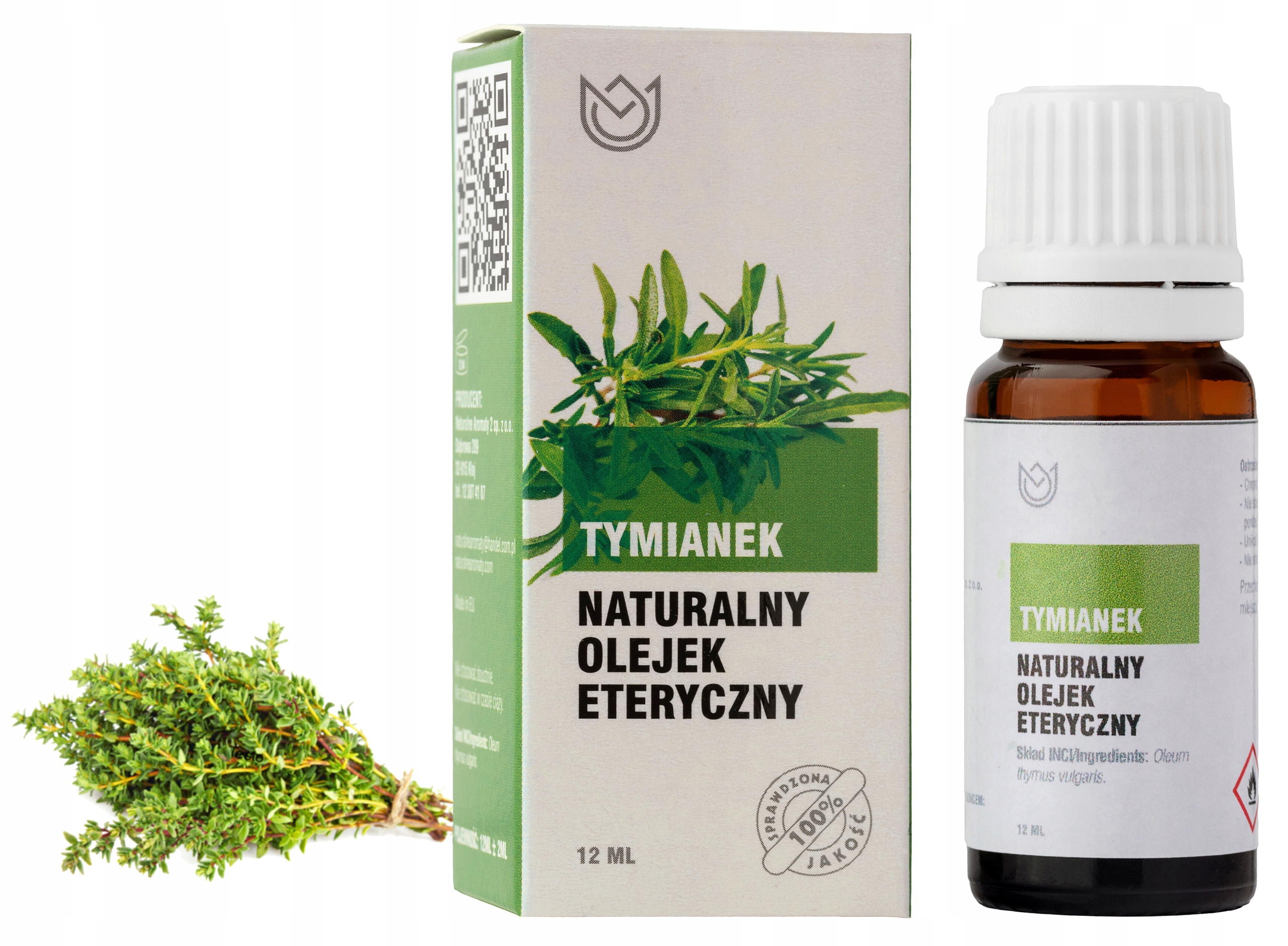 

Tymianek Olejek Eteryczny 12 ml, Tymiankowy