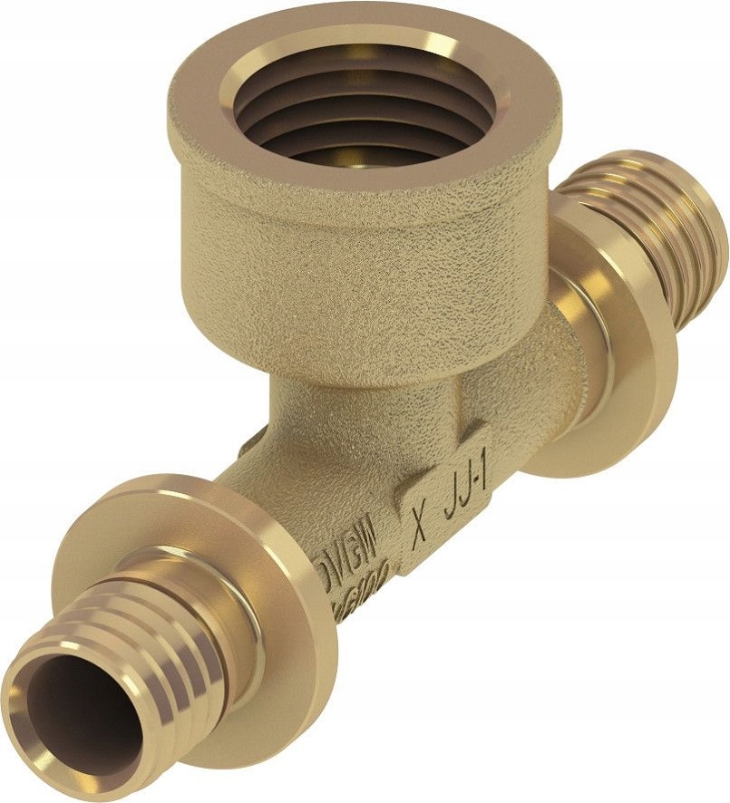 TECE TRÓJNIK 16 x 1/2 GW x 16 mm mosiądz TECEflex 769516