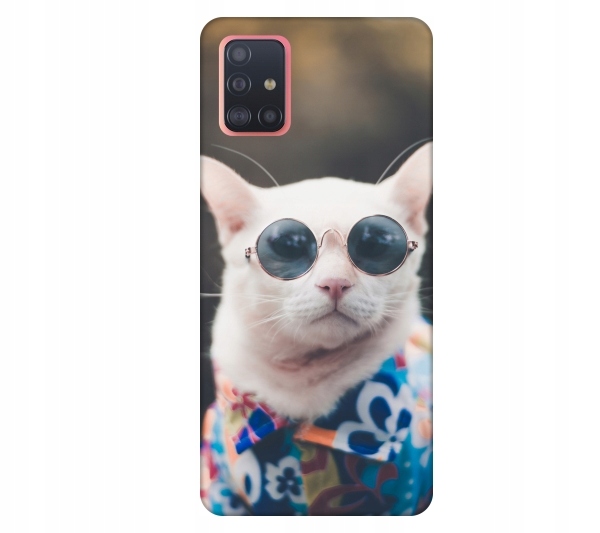 

Etui pokrowiec do Samsung Galaxy A51 Kot hipster s