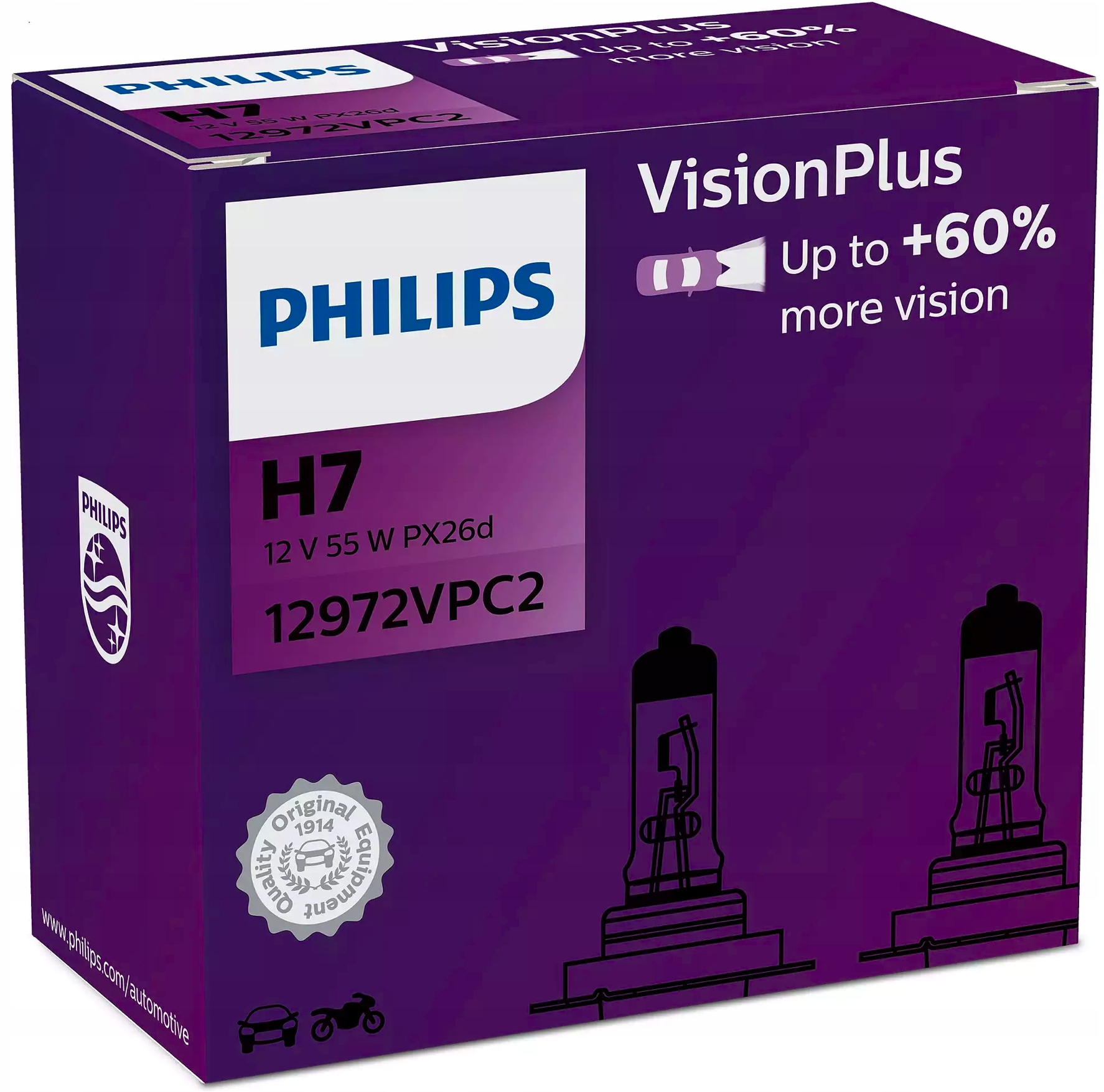 

Philips H7 12V VisionPlus Vision Plus /2-sztuki/