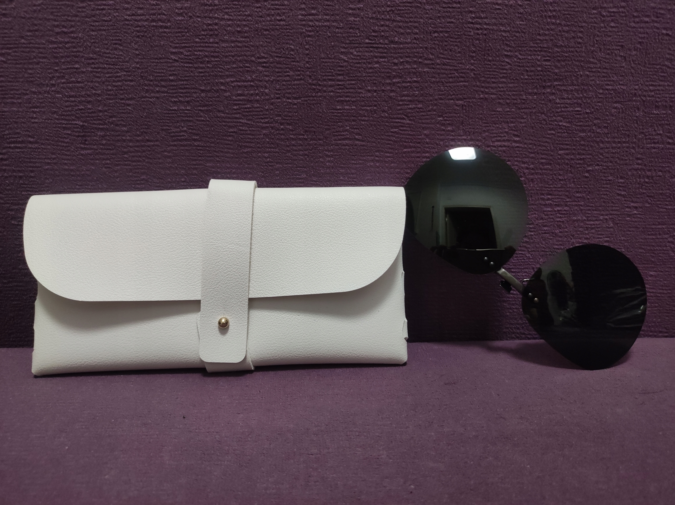 LODOWE JEDWABNE RĘKAWY + SOCZEWKI DO OKULARÓW SŁONECZNYCH + ETUI NA OKULARY Wzór dominujący bez wzoru