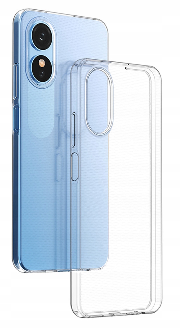 Etui bezbarwne przeźroczyste Obudowa Guma Plecki Silikon case do Oppo A17