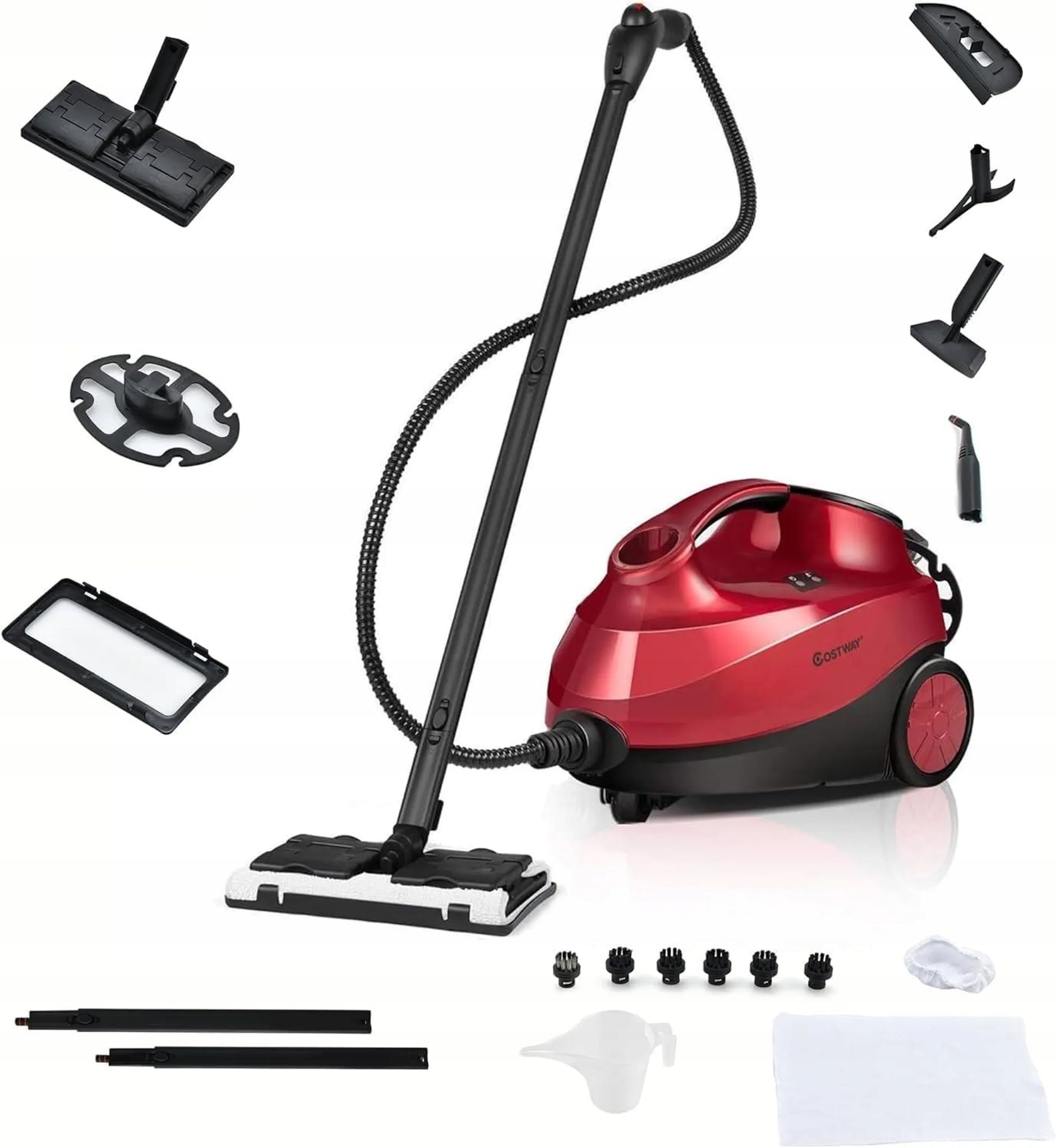 Parownica myjka parowa 2000W 1,5 l 108°C 19 akcesoriów do czyszczenia parą