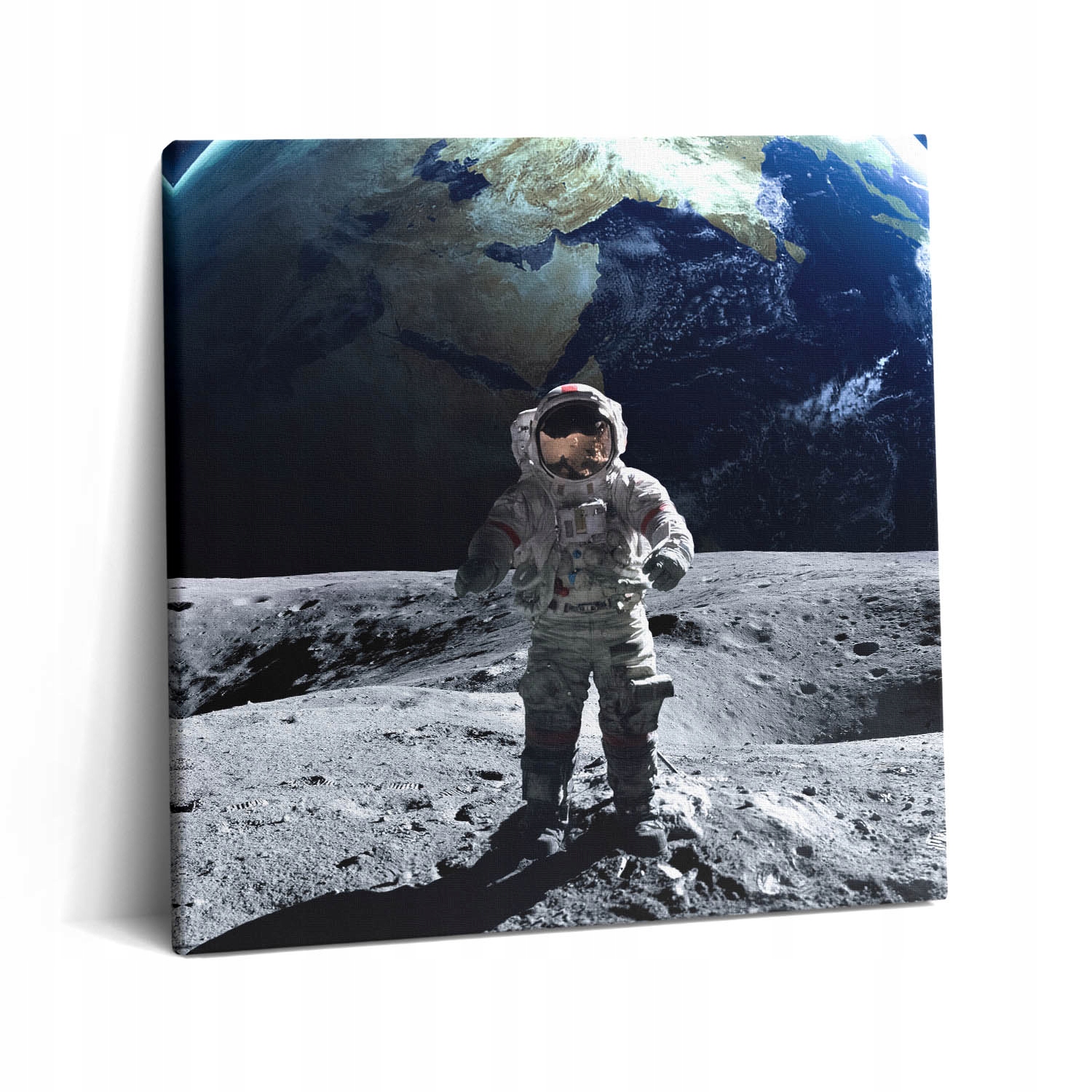 Obraz Na Plátně do ložnice Stylový Dárek Astronaut na Měsíci 60x60